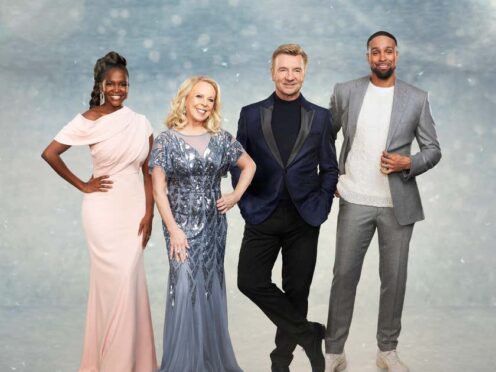 Judges Oti Mabuse, Jayne Torvill, Christopher Dean and Ashley Banjo return for Dancing On Ice 2023 (Lifted Entertainment/ITV/PA)