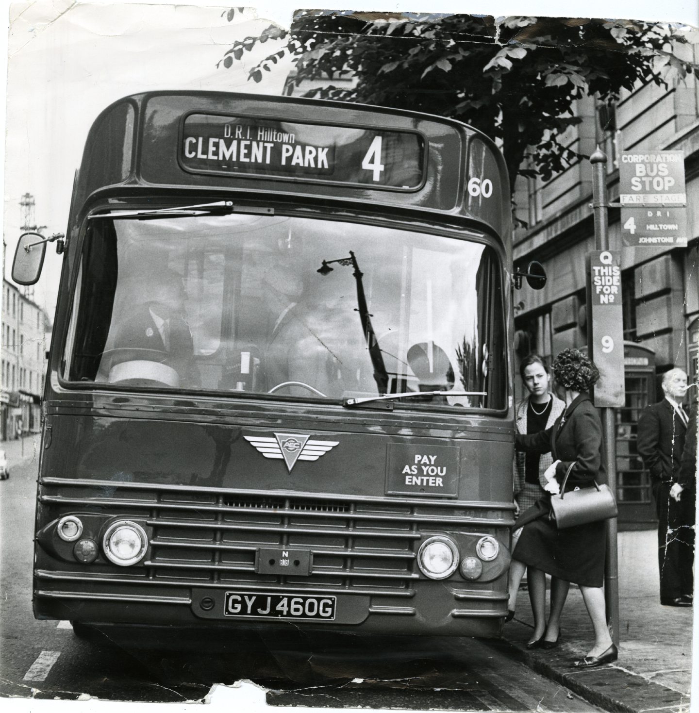 Passengers boarding the bus at Shore Terrace back in 1969. Image: DC Thomson.