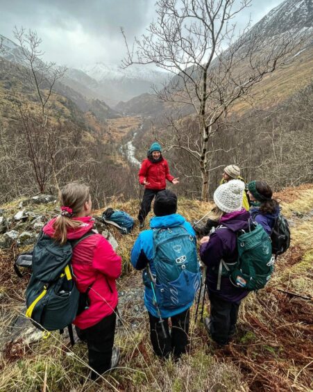Guided well being walk in Glen Nevis as part of Fort William Mountain Festival CREDIT Wild Roots Highland Guiding 8fyvc35b