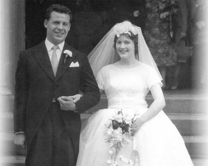 Pat and Marion Casciani on their wedding day.