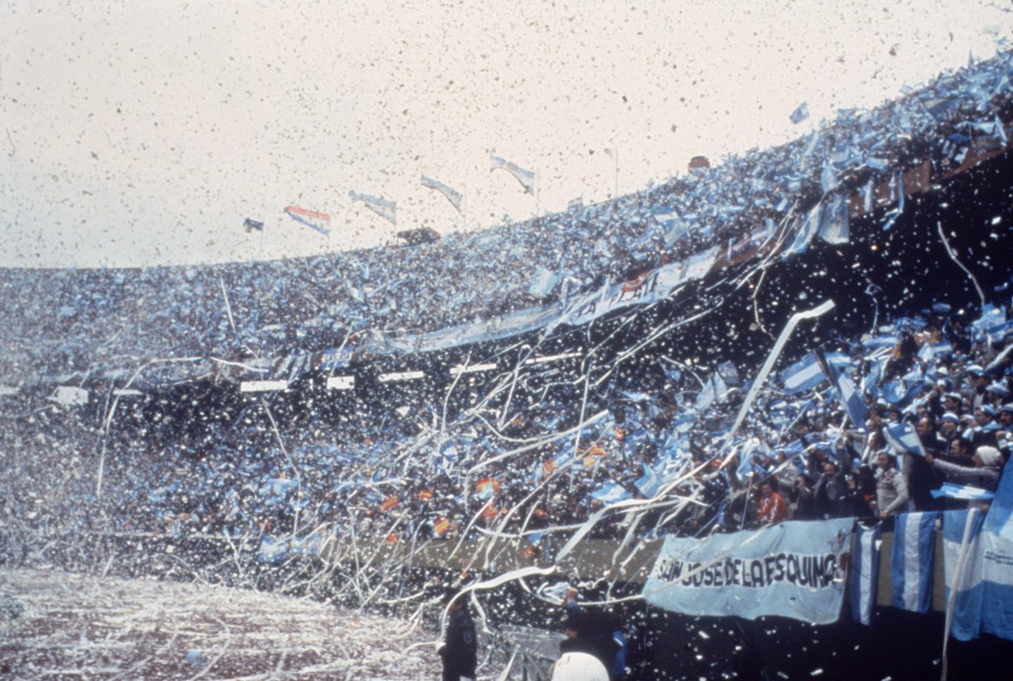 The 1978 World Cup ticker tape welcome produced one of football's defining images. Image: Shutterstock.