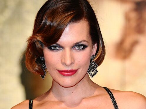 Milla Jovovich announced a charity gown auction on the anniversary of the Ukraine invasion (Ian West/PA)