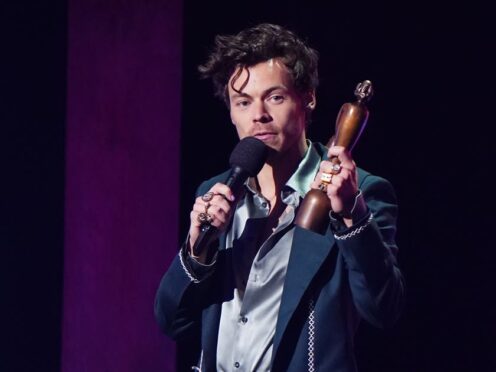 Harry Styles won four awards at the Brits (Ian West/PA)