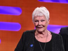 Dame Judi Dench during the filming for the Graham Norton Show (Matt Crossick/PA)