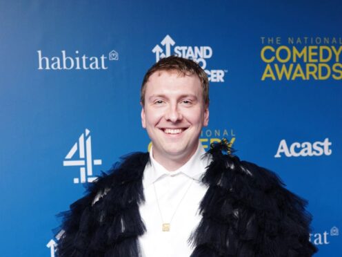 Joe Lycett thanks Channel 4 lawyers in National Comedy Award acceptance speech (Ian West/PA)