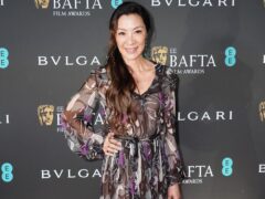 Michelle Yeoh attending the Bafta Nominees’ Party at the National Gallery in London. (Ian West/PA)