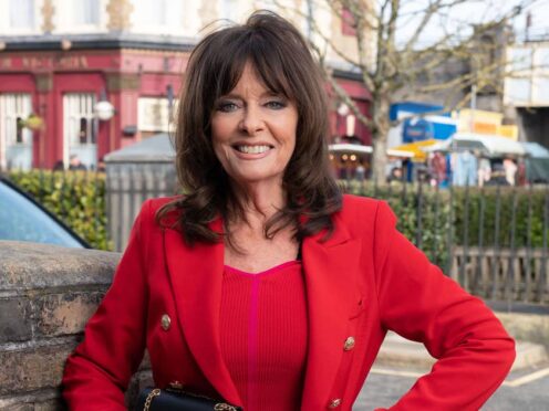 Vicki Michelle has joined the cast of EastEnders for a short stint in the role of Jo Cotton, wife to Rocky Cotton, played by Brian Conley (BBC/PA)