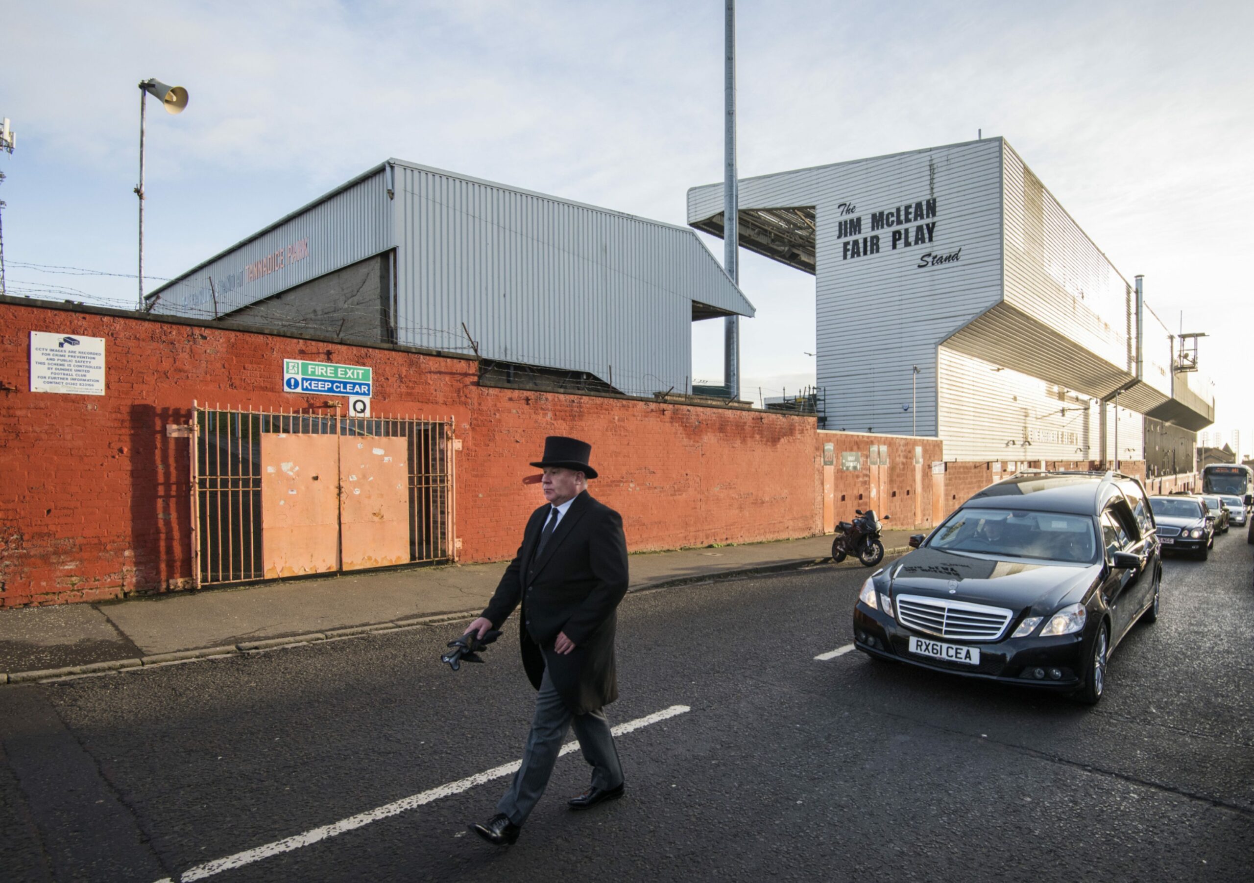 Randal Lumb's final journey past Tannadice.