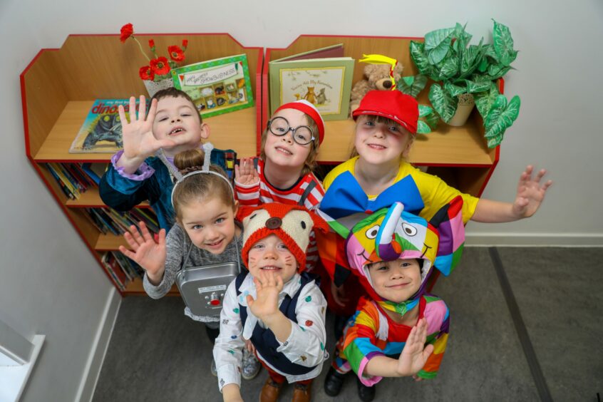 Youngsters dressed up for World Book Day at Carnegie Library in 2019