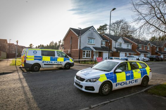 Police and forensics at the house in Troon Avenue investigation