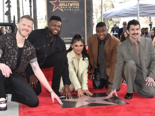 Pentatonix become first acapella group to receive star on Hollywood Walk of Fame (Richard Shotwll/AP)