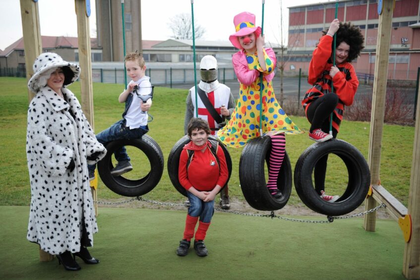 Pupils dressed up for World Book Day at Downfield Primary School in 2012.