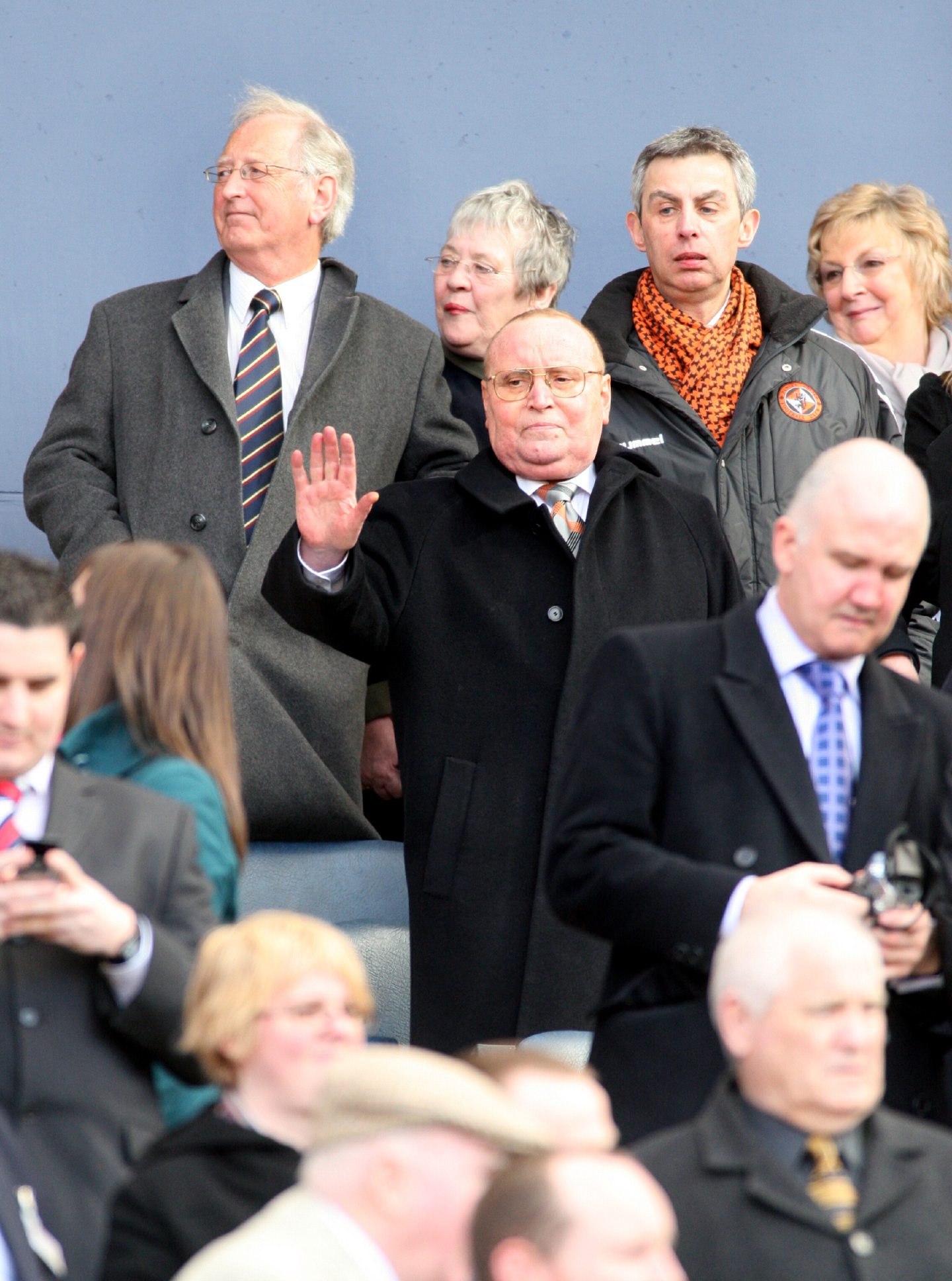 United chairman Eddie Thompson watched every kick in the stand at Hampden. Image: DC Thomson.