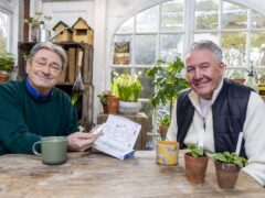 Alan Titchmarsh (left) and Tommy Walsh are backing the first NHS campaign aimed at encouraging the public to be screened for bowel cancer (David Poultney/NHS England/PA)