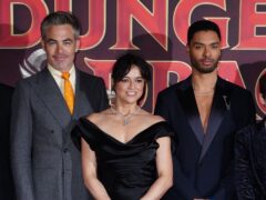 Chris Pine, Michelle Rodriguez, and Rege-Jean Page attending the UK premiere of Dungeons & Dragons: Honor Among Thieves (Ian West/PA)