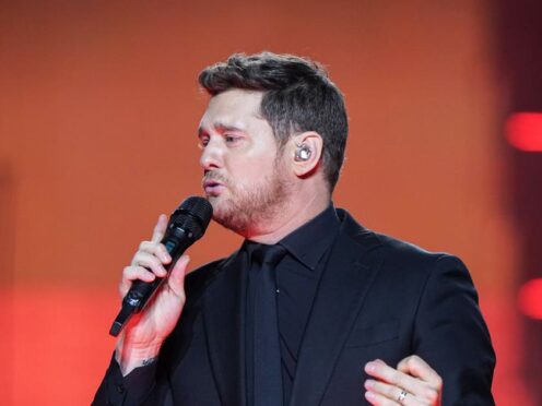 Michael Buble performs at the O2 in London, celebrating his 20th anniversary (Ian West/PA)