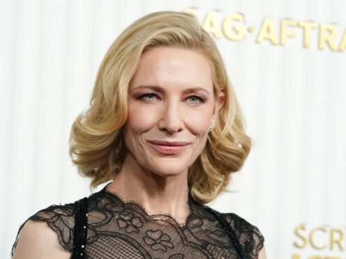 Oscar-nominated actress Cate Blanchett will display her “booty-shaking skills” in a new music video for US pop-rock duo Sparks (Jordan Strauss/AP)
