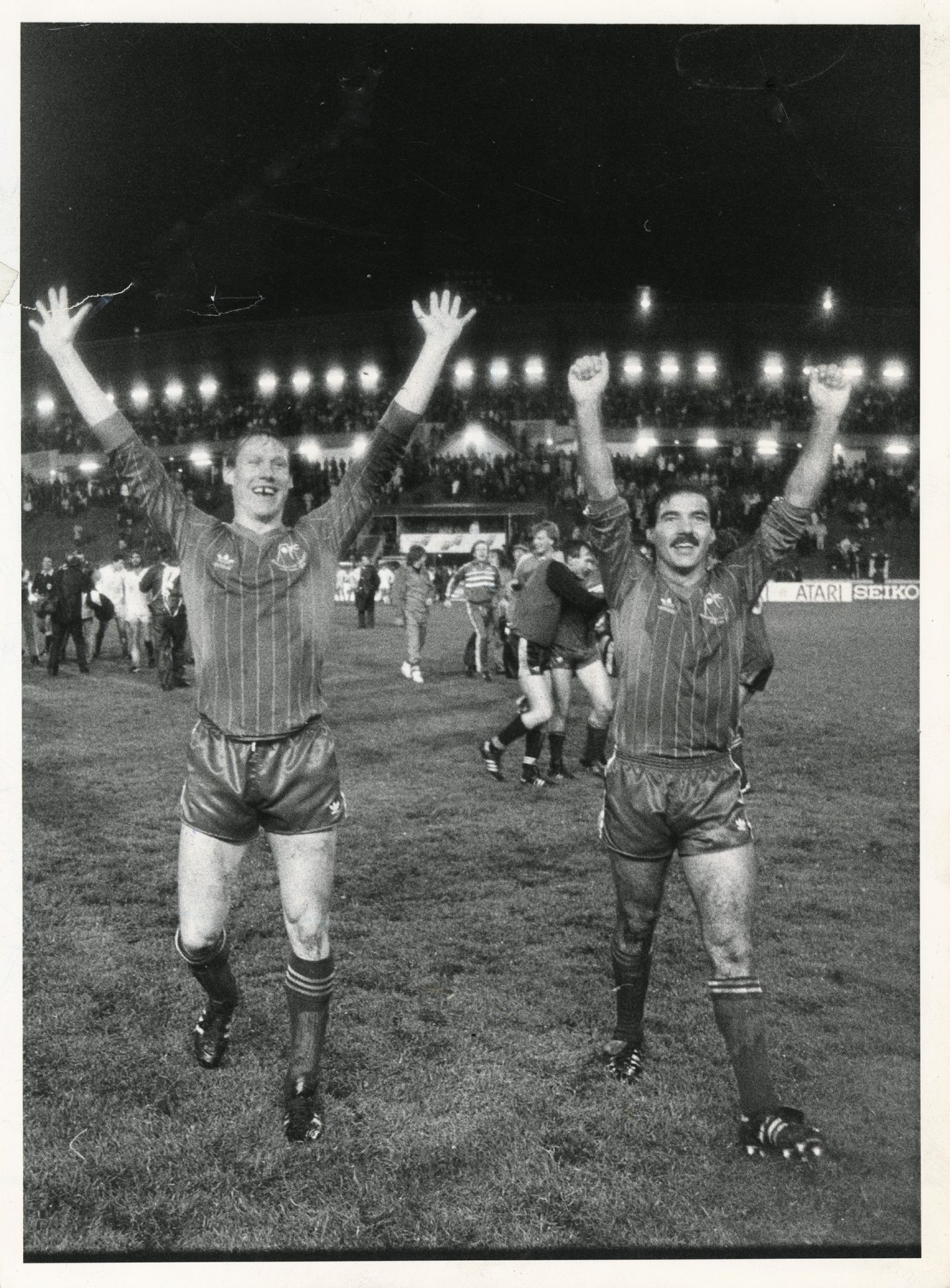 The scenes of celebration in Sweden were only matched when Aberdeen returned home. Image: DC Thomson.