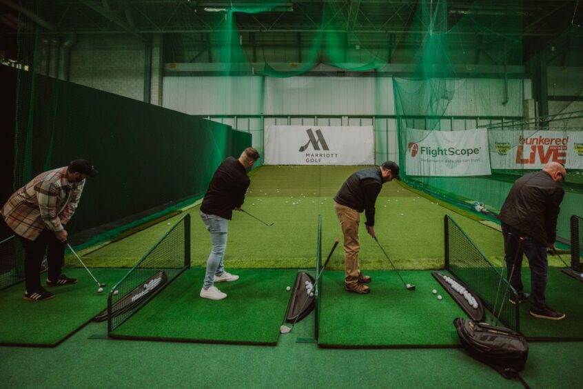 Practice your swings and drives at bunkered LIVE