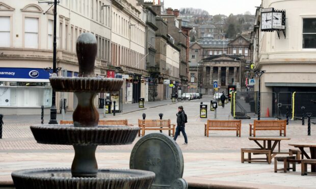 City Square and Reform Street in Dundee
