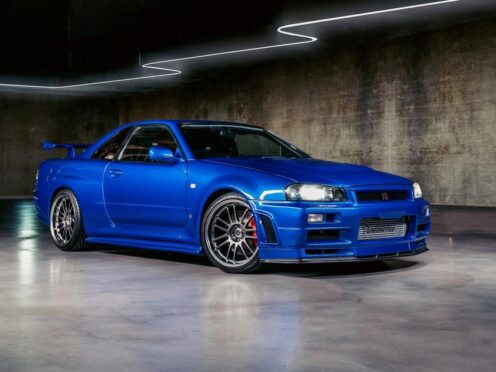 Paul Walker’s Nissan GT-R is heading to auction (Bonhams/PA)