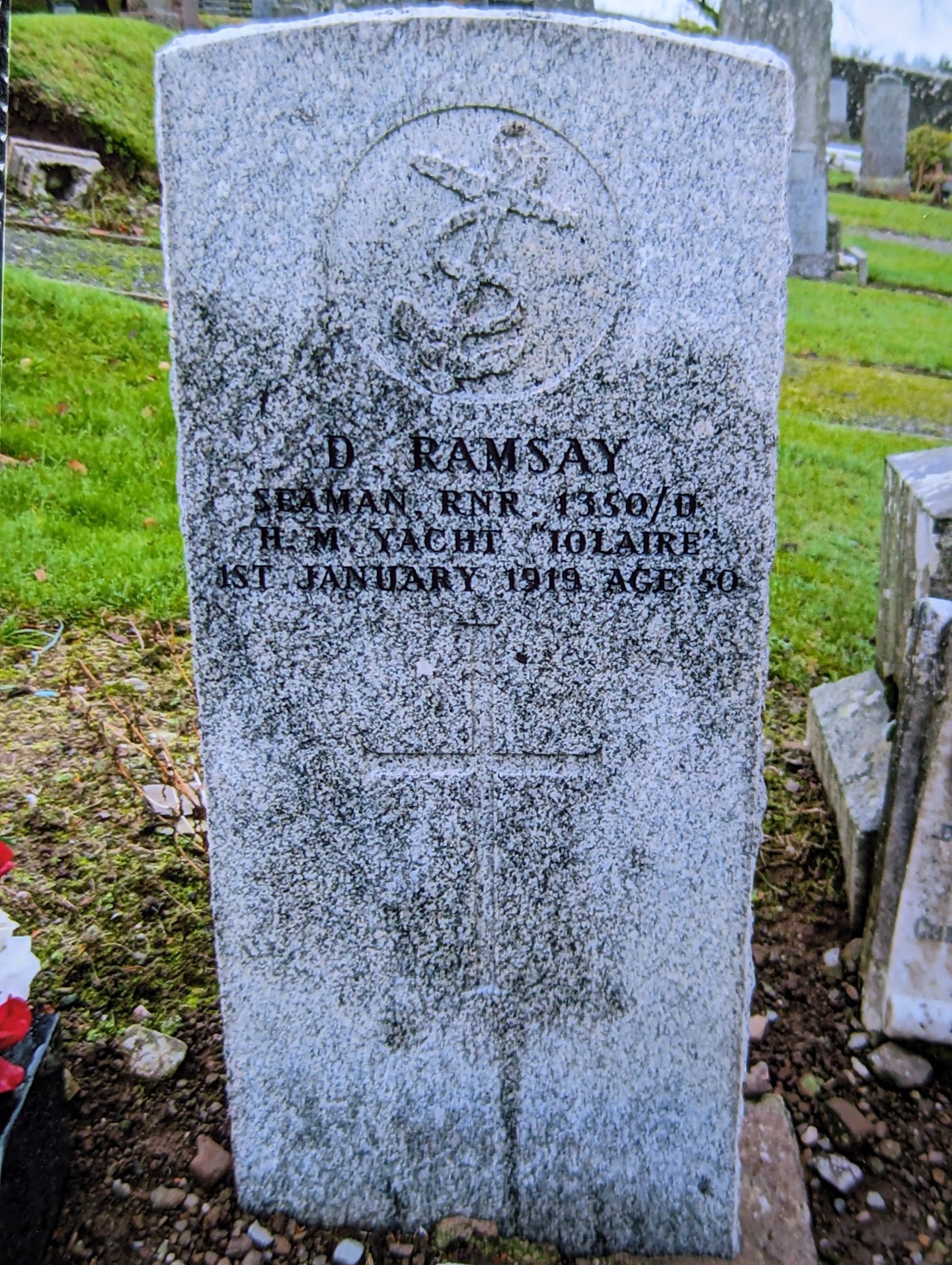 Ramsay's grave in Auchterarder, where he was laid to rest in 1919. Image: Supplied.