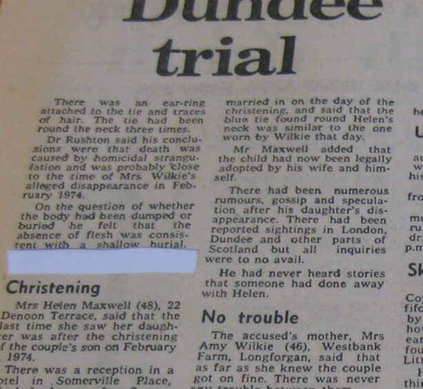 The trial transcript would be targeted in the Dundee Central Library. Image: Supplied.