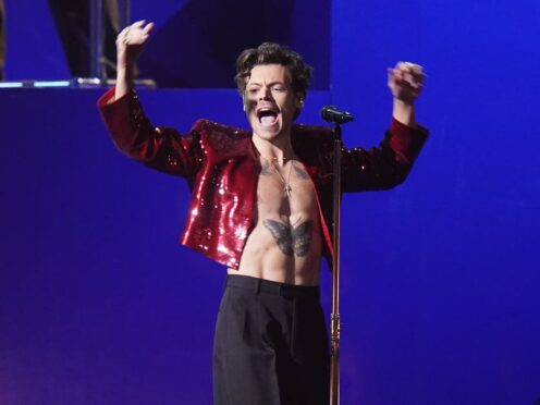 According to new analysis from the BPI, the British record industry’s trade association, music released in the 2020s – such as Harry Styles’ album As It Was – made up 72% of the 100 most streamed acts in 2022 (Ian West/PA)