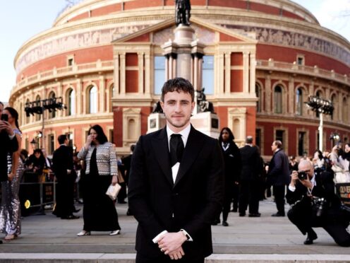 Paul Mescal attending the Olivier Awards at the Royal Albert Hall (PA)