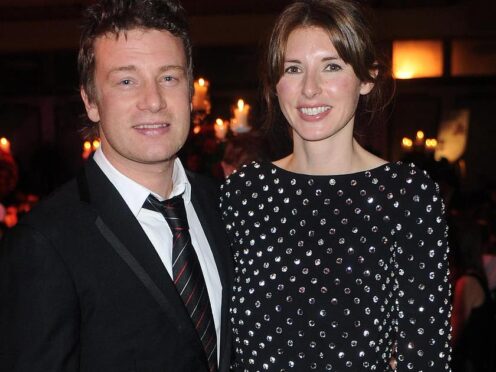 Jamie Oliver and wife Jools renewed their vows in the Maldives (Zak Hussein/PA)