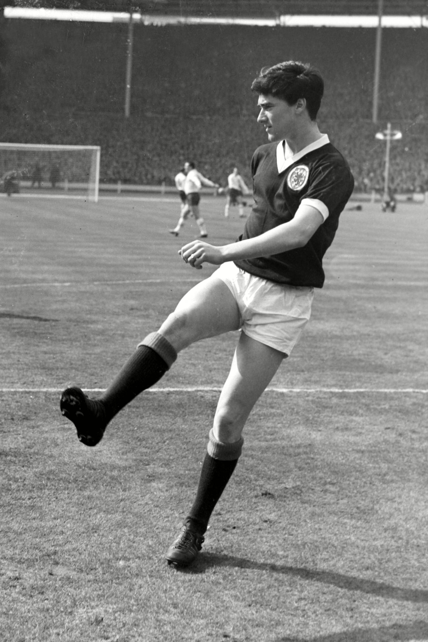 Jim Baxter on the pitch in 1963.