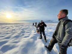 Chris Packham filming for Our Changing Planet (BBC Studios/Verity White/PA)