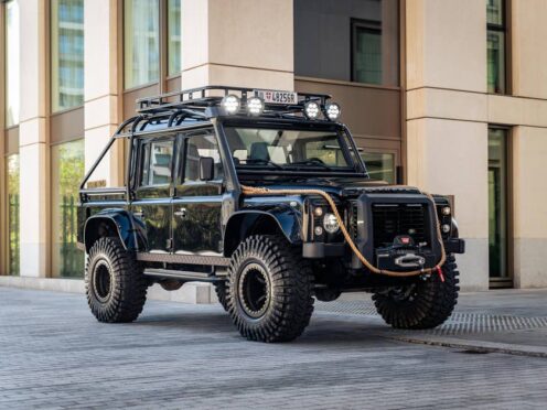 The Defender SVX was used as a stunt vehicle in the filming of James Bond film Spectre. (Collecting Cars)