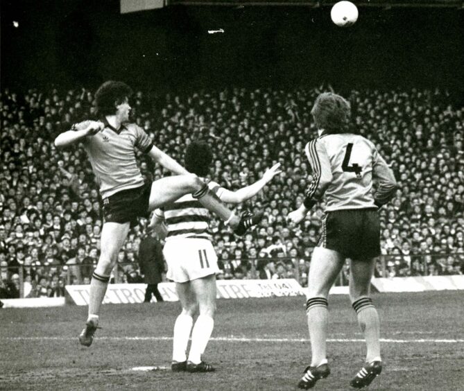 United were magnificent at Celtic Park in April 1983 and Jim McLean agreed. Image: DC Thomson.