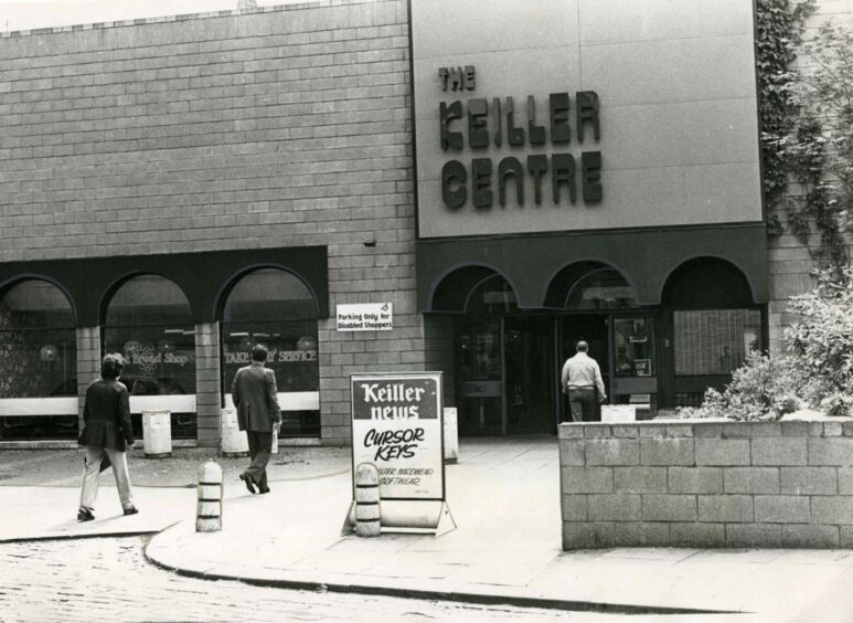 The entrance to The Keiller Centre, which brought together the best of shopping under one roof. Image: DC Thomson.
