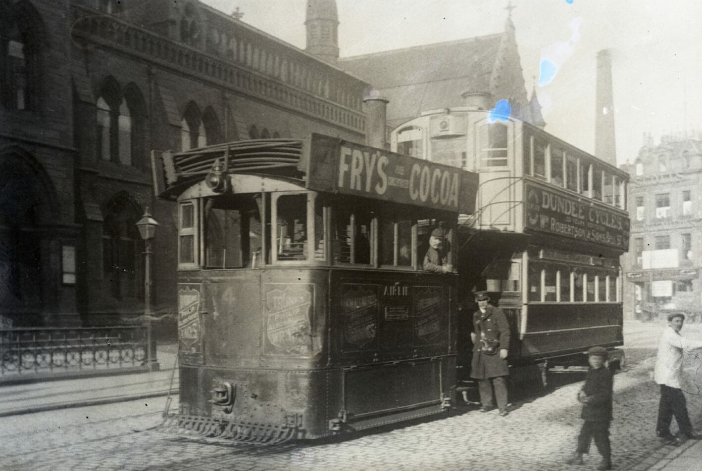The steam tram in Dundee.