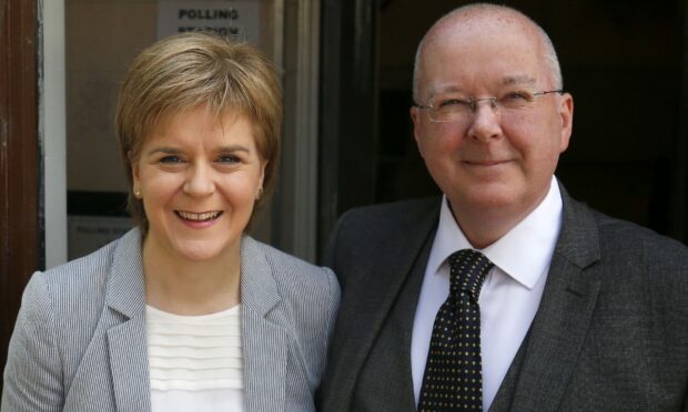 Former SNP Chief Peter Murrell and ex-First Minister Nicola Sturgeon