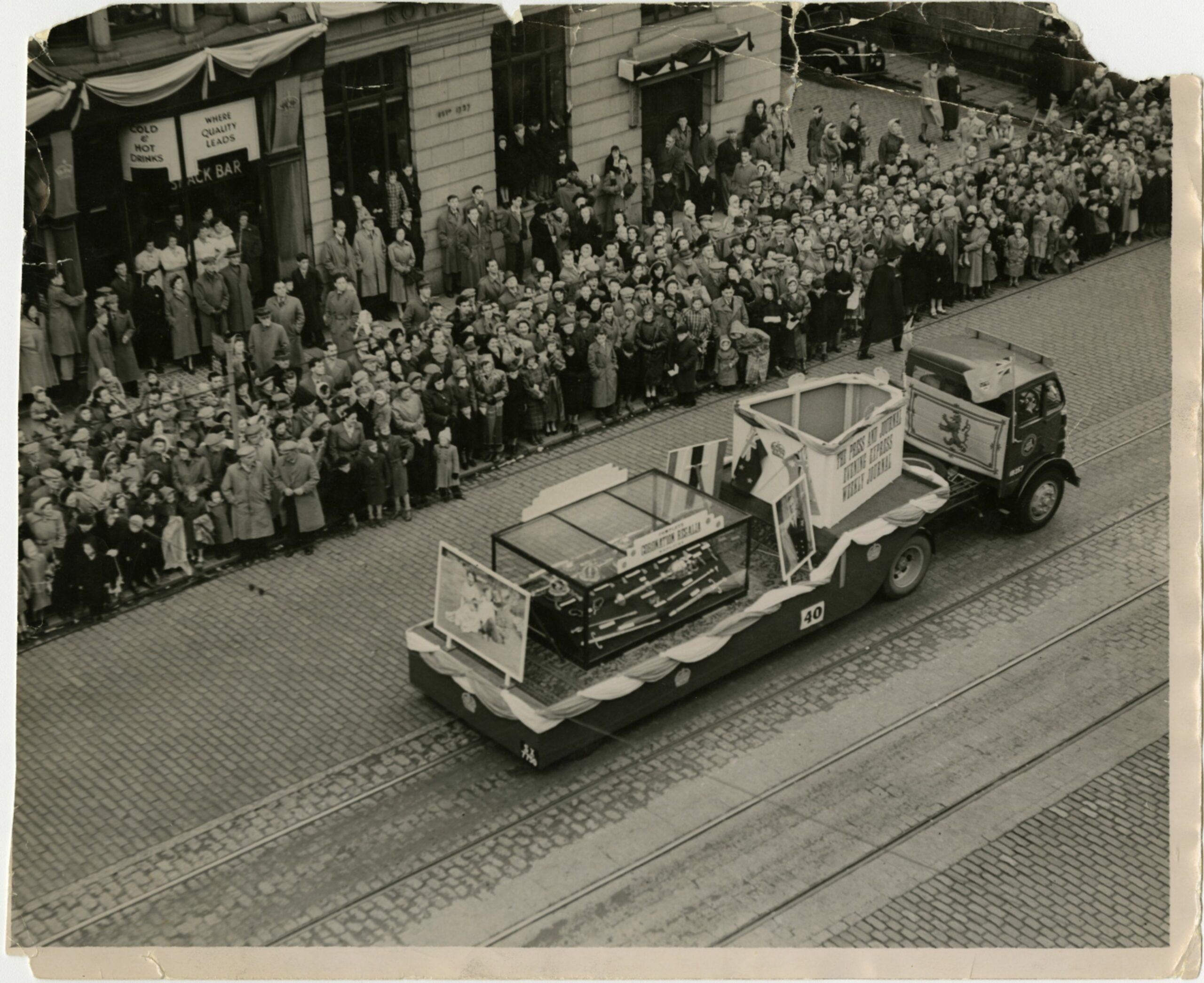 The Press and Journal float in Aberdeen's parade and procession.