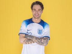 Liam Payne said he was happy to hand over the Soccer Aid team’s captaincy to Women’s Euros winner Jill Scott (Soccer Aid/PA)