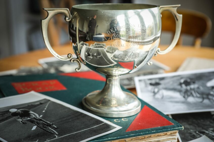 The 1935 trophy had been lost since 1978, after being won by Alan Logan. Image: Mhairi Edwards/DC Thomson.