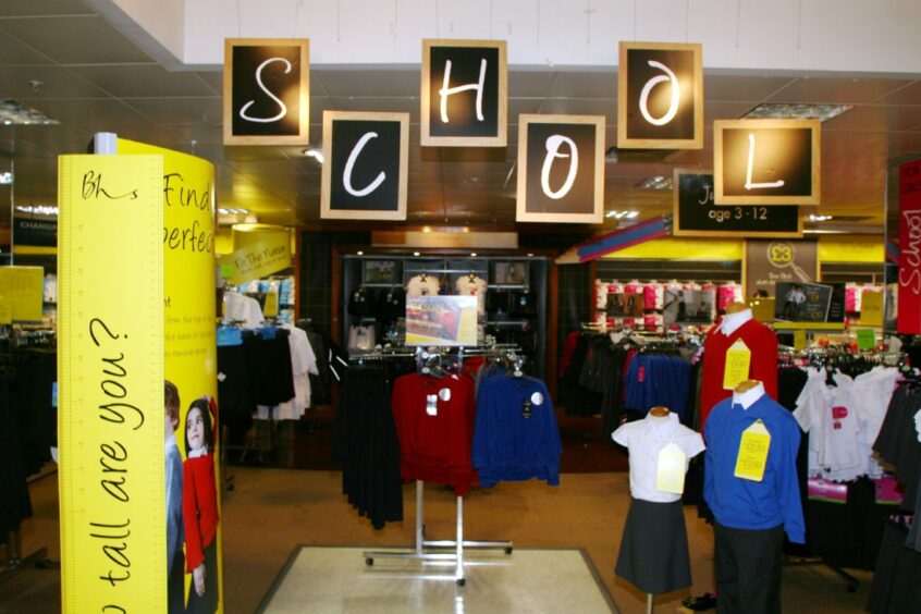 Who could forget the BHS back to school range, which was a holiday pilgrimage? Image: DC Thomson.