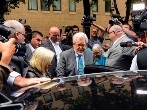 Rolf Harris leaves Southwark Crown Court (Dominic Lipinski/PA)