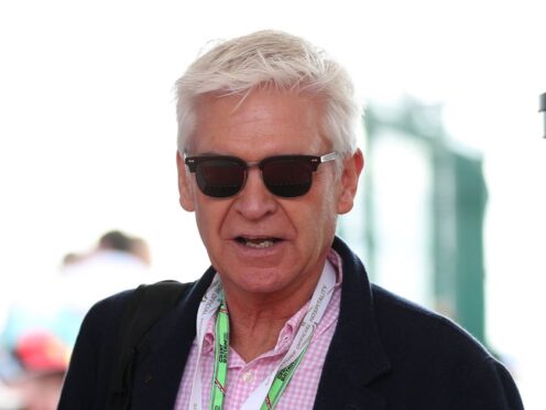 Phillip Schofield attending the British Grand Prix 2022 at Silverstone, Towcester. Picture date: Sunday July 3, 2022.
