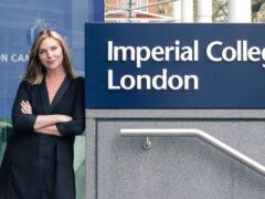 Samantha Womack at Imperial College London (Michelle George/PA)
