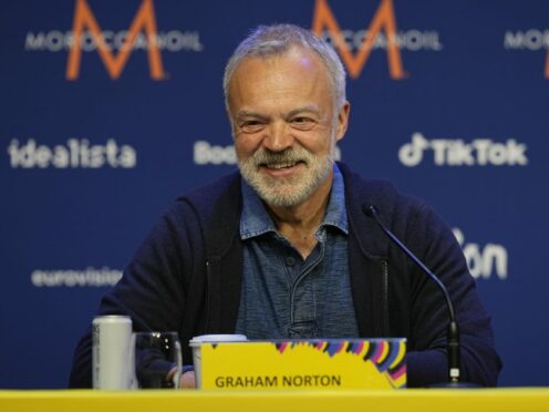 Press conference with host Graham Norton ahead of the Eurovision Song Contest final on Saturday (Aaron Chown/PA)