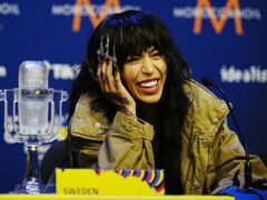 Sweden entrant Loreen during the press conference after winning (Aaron Chown/PA)