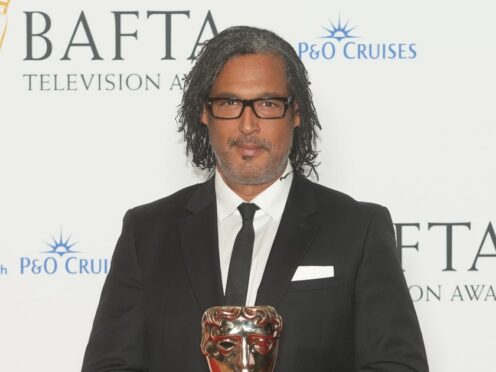 Historian and broadcaster David Olusoga with a Bafta Special Award at the Bafta Television Awards 2023 at the Royal Festival Hall, London (Jeff Moore/PA)