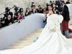 Rihanna paid homage to the Chanel bride in her Met Gala look (Evan Agostini/AP)