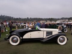 A woman sits in a 1930 Cord L29 Speedster at the 2009 Pebble BeachConcours d’Elegance (Alamy/PA)