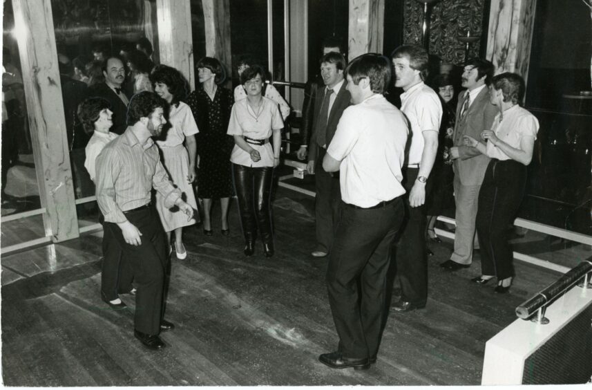 Dancers making good use of Dundee's latest nightclub when Rick's Disco opened back in 1983. Image: DC Thomson.